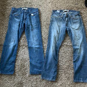 (2) Levi's 32x30 514 Slim Straight Jeans M…